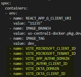 edit deployment