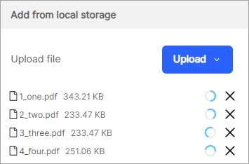 upload controls