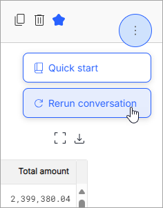 UI run conversation