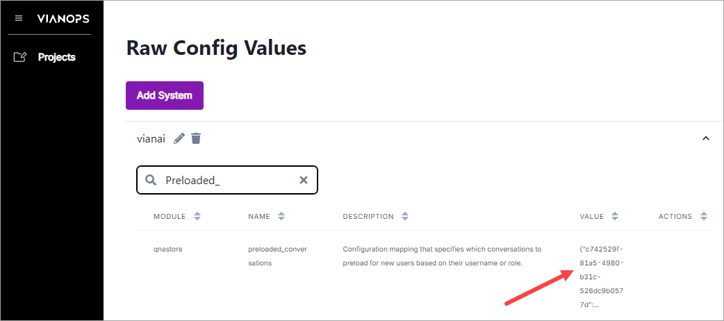 Raw Config Values