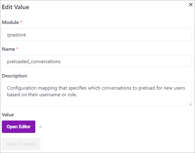 Raw Config Values