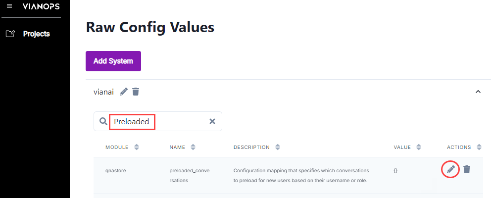 Raw Config Values