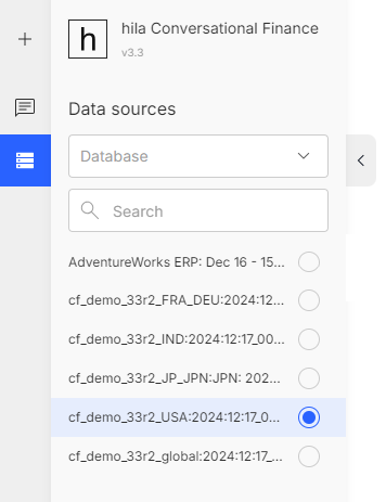Select data source