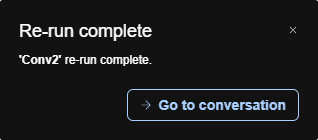 UI run conversation complete