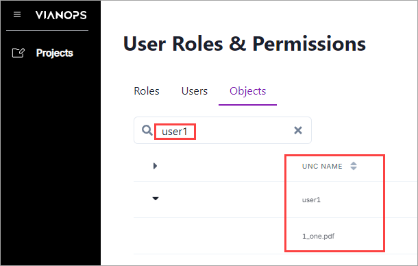 Search for an object