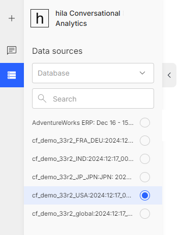 Select data source