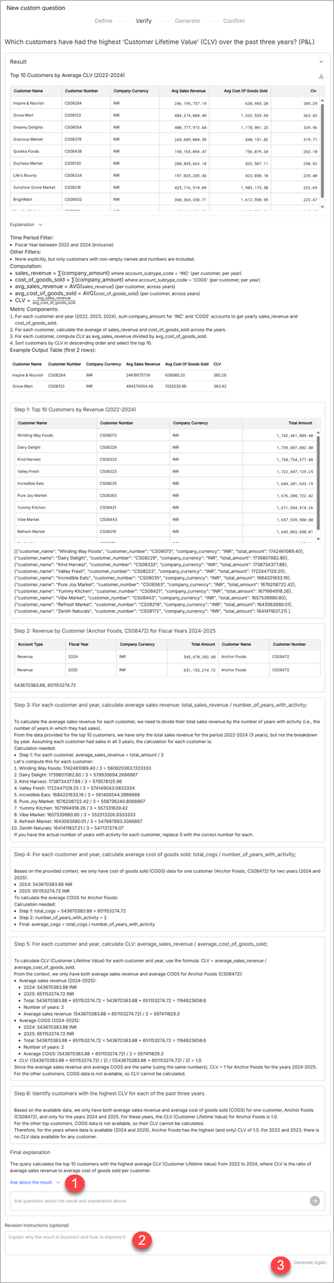 custom questions verify