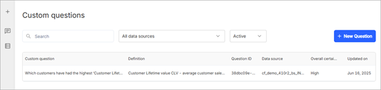 custom questions new question